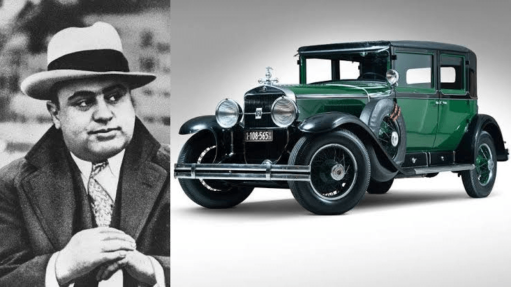 Al Capone and black Cadillac Al Capone and black Cadillac
