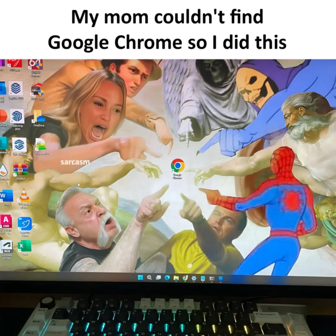 The Google Chrome Pointing Party