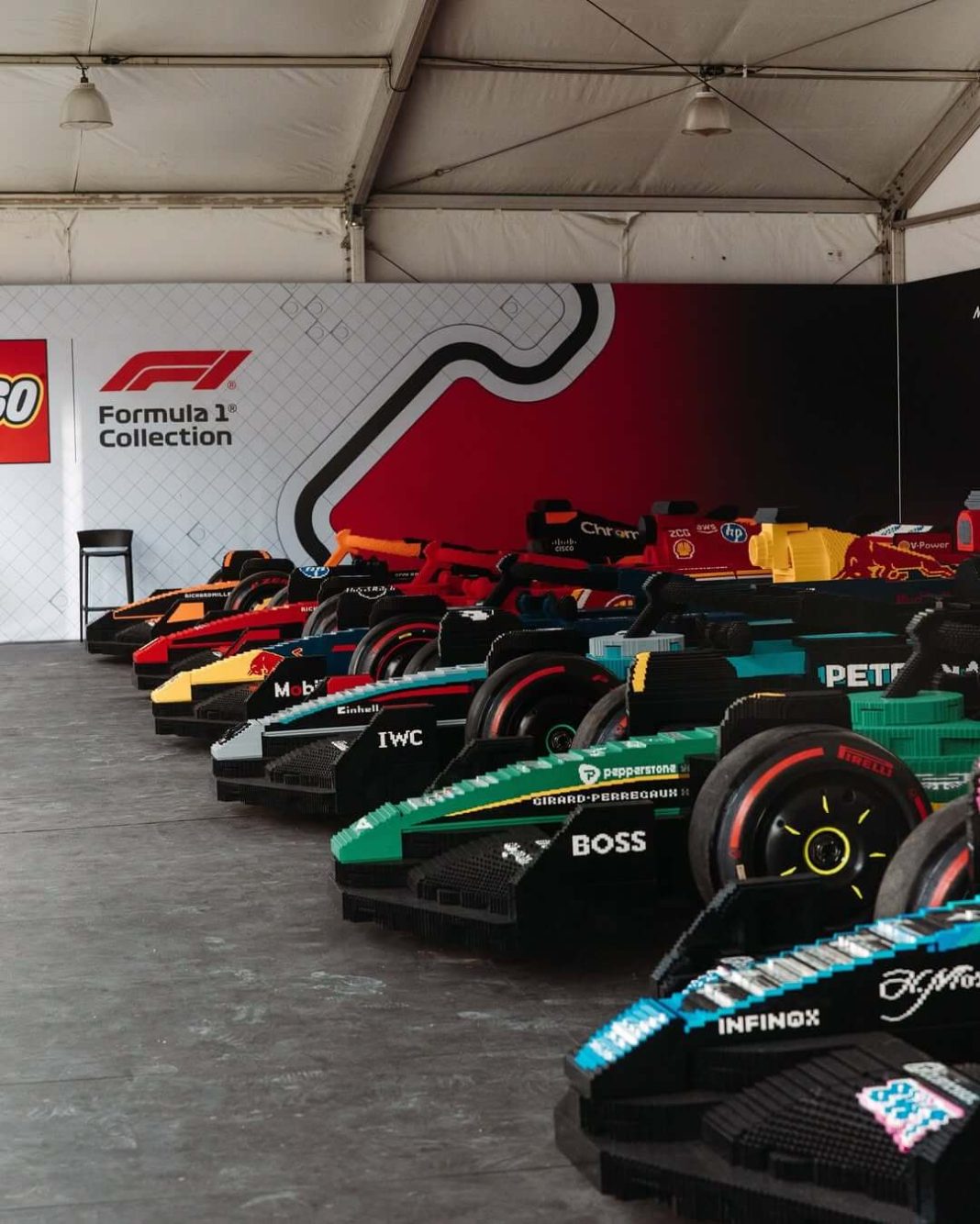 Full-Scale LEGO Formula 1 Cars Bring Brick-Built Racing to Life