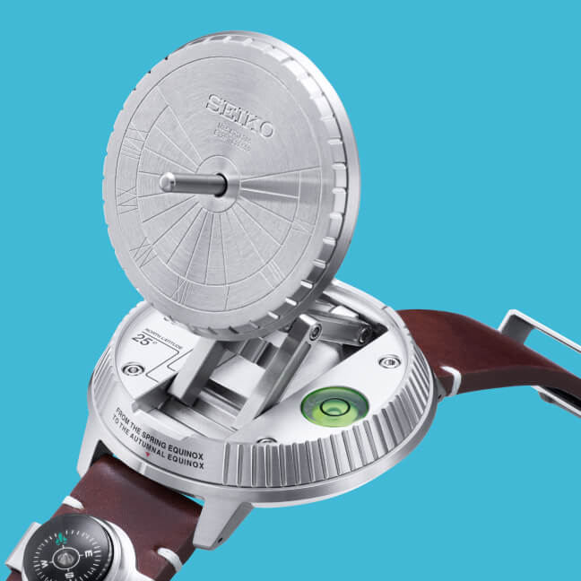 Seiko Sundial Telling Time with Sunlight