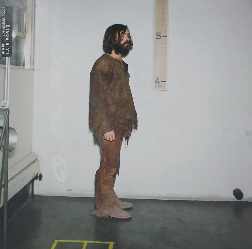 The Infamous Mugshots of Charles Manson in 1969